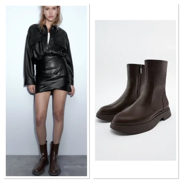 靴 Round Shaped Boots Amazon.com | Allegra K Women's Round Toe Chunky Heel Lace Up